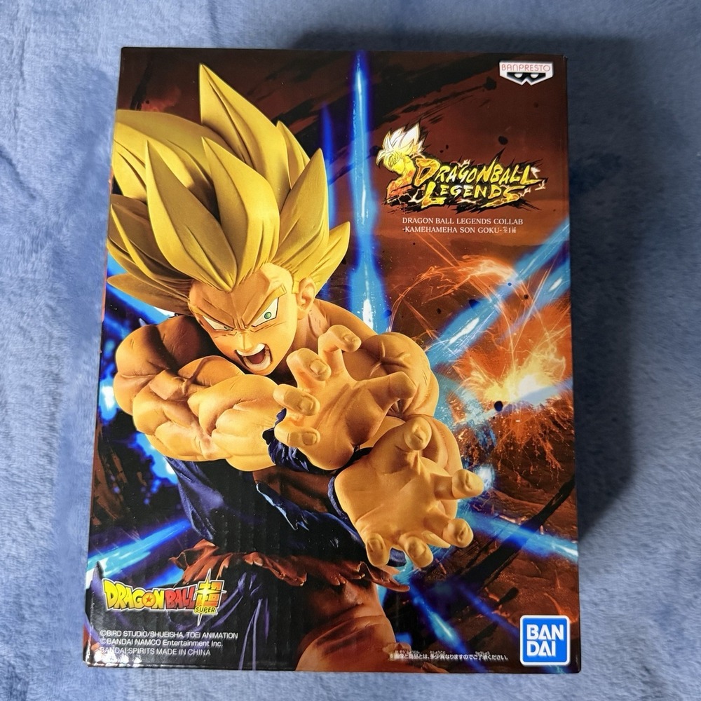 Dragon Ball Legends SS Son Goku Figure Kamehameha Banpresto Never Opened